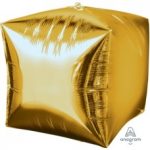 ФОЛЬГИРОВАННЫЙ ШАР ЗОЛОТОЙ КУБ ANAGRAM 16"41СМ