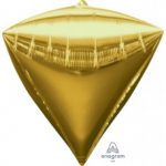 ФОЛЬГИРОВАННЫЙ ШАР ЗОЛОТОЙ АЛМАЗ ANAGRAM 16"41СМ