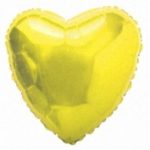 СЕРДЦЕ ФОЛЬГИРОВАННОЕ ЗОЛОТО PL 18" в упаковке