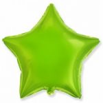 ЗВЕЗДА ФОЛЬГИРОВАННАЯ САЛАТОВАЯ PL (19"48СМ)  в упаковке