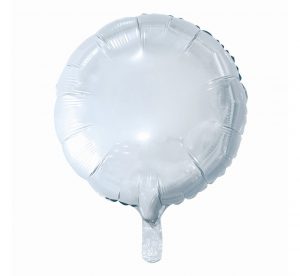 КРУГ ФОЛЬГИРОВАННЫЙ БЕЛЫЙ PL 18" в упаковке