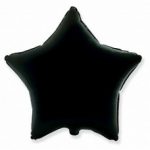 ЗВЕЗДА ФОЛЬГИРОВАННАЯ ЧЁРНАЯ PL (19"48СМ)  в упаковке