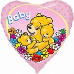 Кулька фольгована 201652 Серце 18" з малюнком