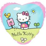 Кулька фольгована 201692 Серце 18" з малюнком hello kitty сад