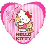 Кулька фольгована 201693 Серце 18" з малюнком hello kitty лучшие друзья