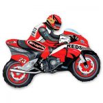 Кулька фольгована Мотогонка R 901663 червоний