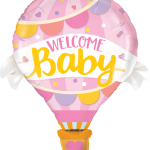 qualatex "WELCOM Baby" Повітряна куля Рожева 42" (106см) Фігура Велика (в упаковці)