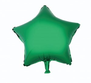 ЗВЕЗДА ФОЛЬГИРОВАННАЯ ЗЕЛЕНАЯ PL (18″36СМ) в упаковке