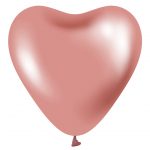 12" Сердце Хром pink 50 шт