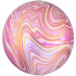 сфера 16" агат розовый pink