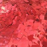 КОНФЕТТИ - КВАДРАТИКИ КРАСНЫЙ МЕТАЛЛИК 500 грам