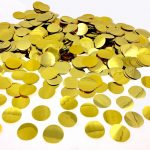 КОНФЕТТИ - КРУЖОЧКИ МАЛЕНЬКИЕ, 23 ММ, ЗОЛОТЫЕ 500 грам