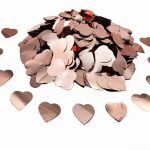 КОНФЕТТИ - СЕРДЕЧКИ МАЛЕНЬКИЕ, 25 ММ, РОЗОВОЕ ЗОЛОТО 100 грам