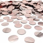 КОНФЕТТИ - КРУЖОЧКИ МАЛЕНЬКИЕ, 23 ММ, РОЗОВОЕ ЗОЛОТО 100 грам