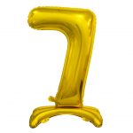 ЦИФРА ФОЛЬГИРОВАННАЯ 7 ЗОЛОТО  в упаковке