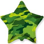 Кулька фольгована 18" зірка б/м камуфляж 301500 М
