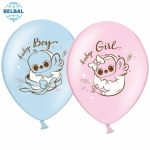 Повітряна кулька (В105 30 см) "It's a boy / It's a girll", курча, мікс, 25 шт