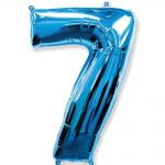 Кулька фольгована Цифра 7 Flexmetal 32" СИНЯ (901817 A)