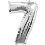Кулька фольгована Цифра 7 Flexmetal 32" СРІБЛО (901817 Р)