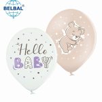 Повітряна кулька (В105 30см) "Hello Baby", ведмедик, мікс, 25шт